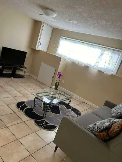 Very nice furnished basement suit bedroom for rent. Unit has another man in the other bedroom in the...