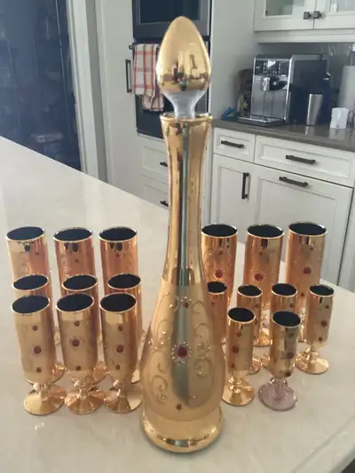DECANTER AND GOBLET SET, View more