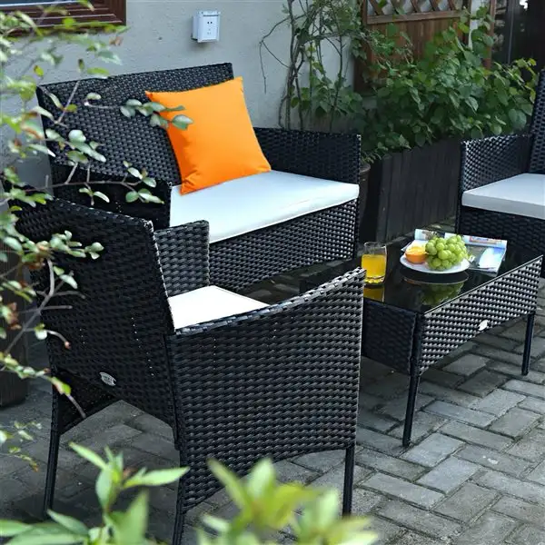 New 4PC Rattan Patio Set with Cushions & Coffee Table in Patio & Garden Furniture in Markham / York Region - Image 3