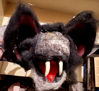 This is for a huge Halloween hanging Dracula bat decoration. It is really creepy with face, red eyes...
