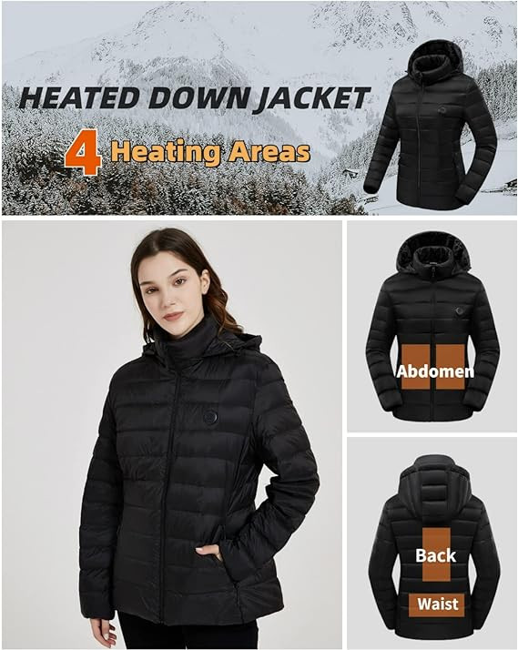 BRAND NEW: Women's Heated Jacket with Battery, Size Small in Women's - Tops & Outerwear in Markham / York Region - Image 2
