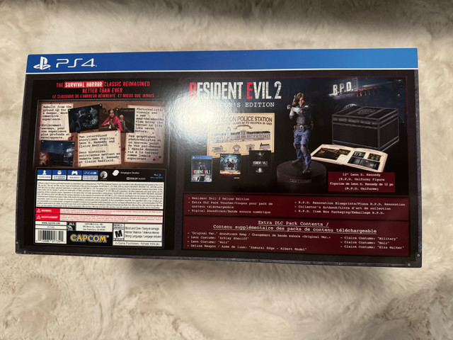 PS4 Resident Evil 2&3 collector's edition in Sony Playstation 4 in Calgary - Image 2