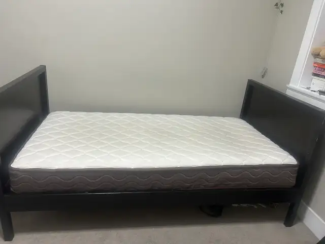 Twin Bedframe and Mattress  in Beds & Mattresses in Delta/Surrey/Langley - Image 3
