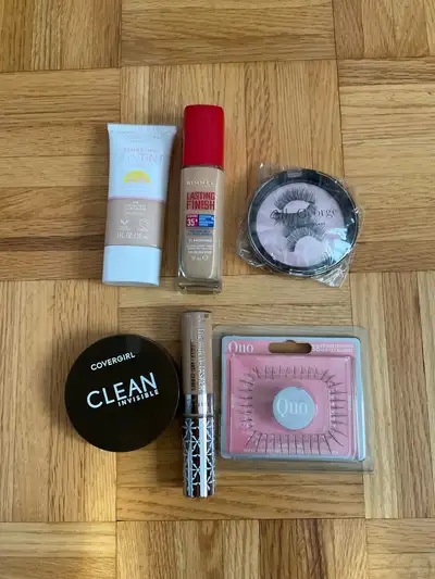 Covergirl & Rimmel foundation, concealer, skin tint, lashes…, View more