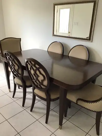 Dinning table set with 6 chairs, View more