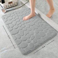 Bath Mat (19.6" x 31.4") Bathroom Carpet Mat Soft Memory Foam