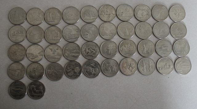 US State Quarters Collection 42 of 50 States in Arts & Collectibles in Saint John