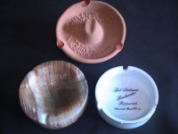 Trio of Collectible Holiday Ashtrays