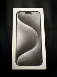 iPhone 15 Pro Max 1TB White Titanium (Unopened Box)