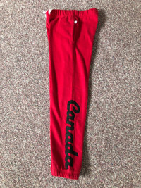 Girls Canadiana jogging pants, size LG 10-12