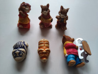 8 Vintage Resin Miniature figurines 2"