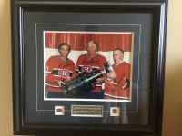 Montreal Canadiens Legends framed and signed photo