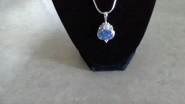 CARIBEAN DRUZY/BLUE OPLET/STERLING SIVER SET628637318356511221