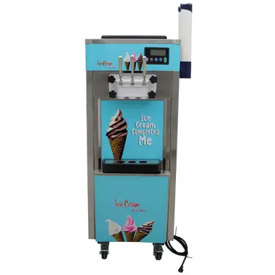 Standing 3 Flavors Soft Ice Cream Cooling Making Machine 210051, View more