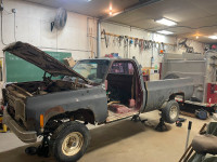 Rolling chassis 77 Chevy truck front rebuilt Diffs