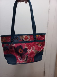 Hand bag pink and blue