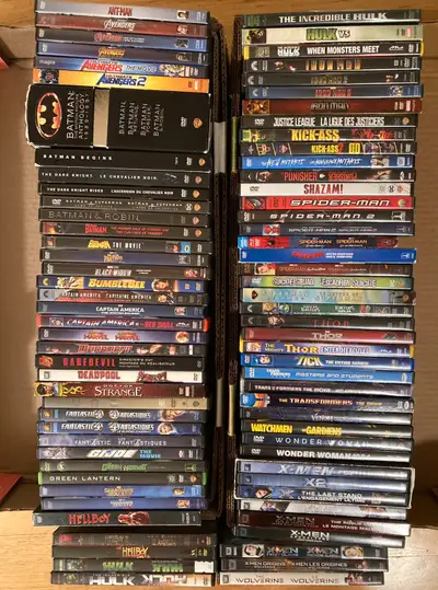All are in excellent condition. $5 for each single movie. Multi movie sets are more. Buy 10 get 1 fr...