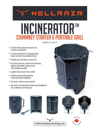 Bbq cheminee hellrazr incinerator 