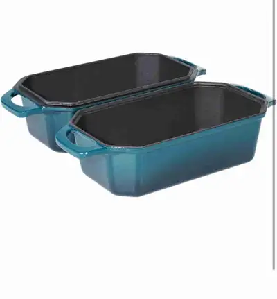 Brand New-Flavehc Lodge Enameled Cast Iron Double Dutch Oven!, View more