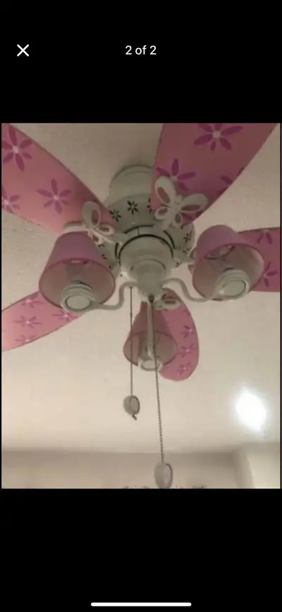 ceiling fan no issues working fine! fan and light, View more