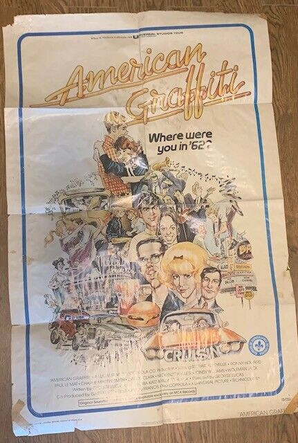 American Graffiti (Universal, 1973) one sheet (27" X 41") folded in Arts & Collectibles in City of Halifax