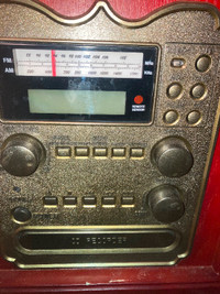 Cd/tape/record player radio