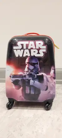 Star wars luggage suitcase with neck pillow