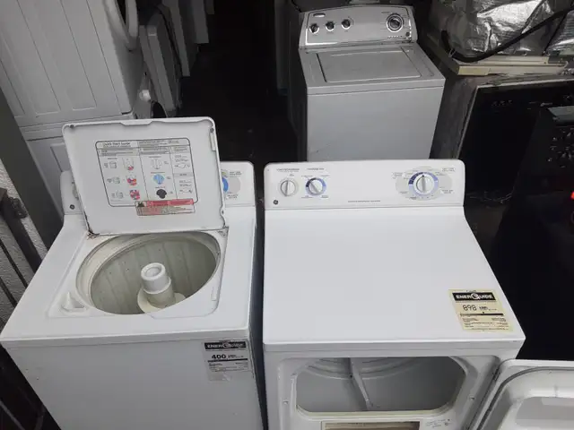 G.E Washer and Dryer Washing Machine Set Side By Side 27" Combo in Washers & Dryers in Burnaby/New Westminster - Image 3