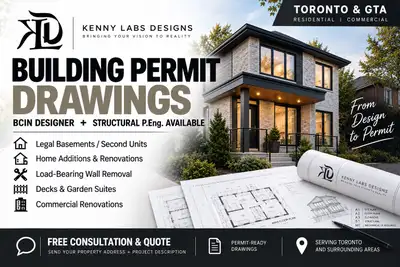 Permit Drawings | Legal Basement | Addition | BCIN + P.Eng, View more