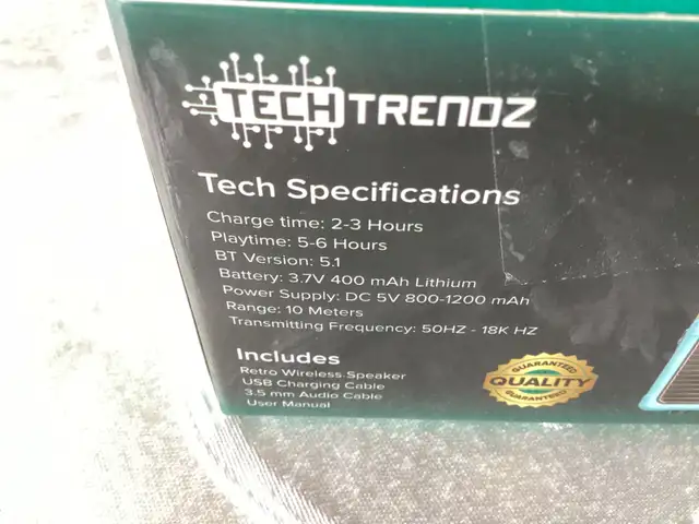 Retro Mini Wireless Speaker Tech Trendz New516707759822612483