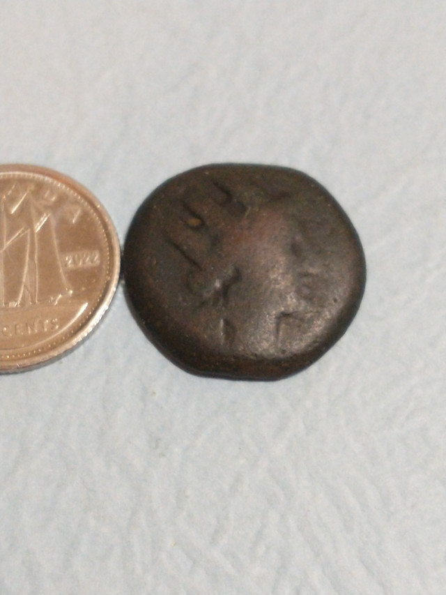 Circa 259 BC Arados, Phoenicia ancient Greek bronze coin in Arts & Collectibles in City of Toronto - Image 2