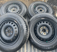 225/65r17 Goodyear Winter tires + rims (5x114.3 Bolt pattern)