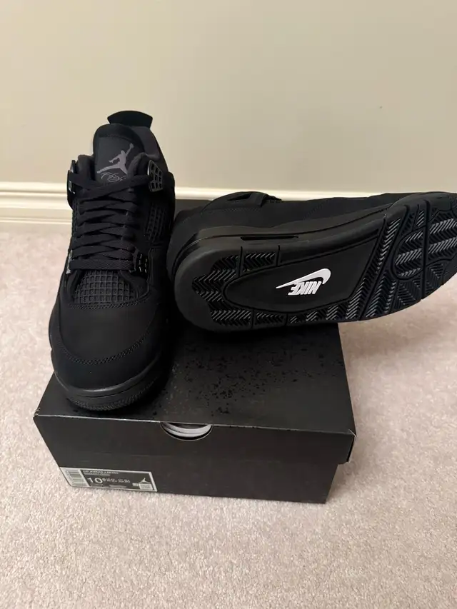 Jordan 4 Black Cat - Multiple Sizes in Men's Shoes in Calgary - Image 4
