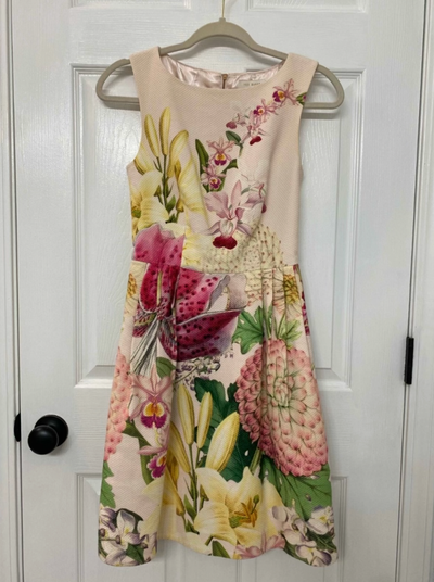 Ted Baker Gemisa Pink Floral Cocktail Dress Size 0, View more