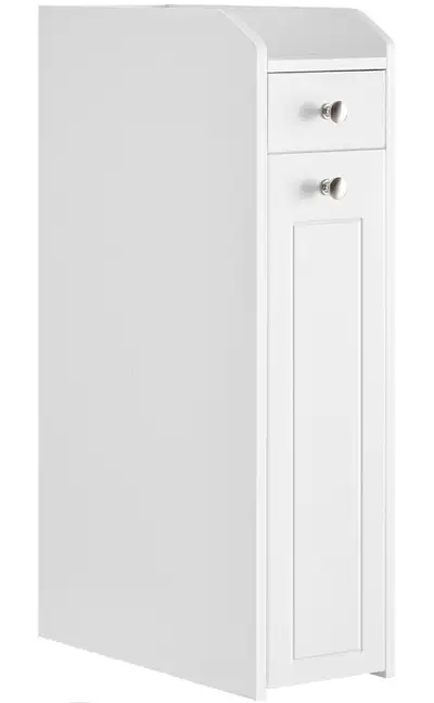 New-Slim Storage Cabinet/Organizer with Drawers, White BBC847P31, View more