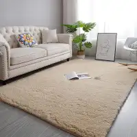 Tapis moelleux poil longue 1,6x2m-Beige/Carpet rug shaggy