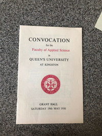 Queens University Convocation Graduation 1956