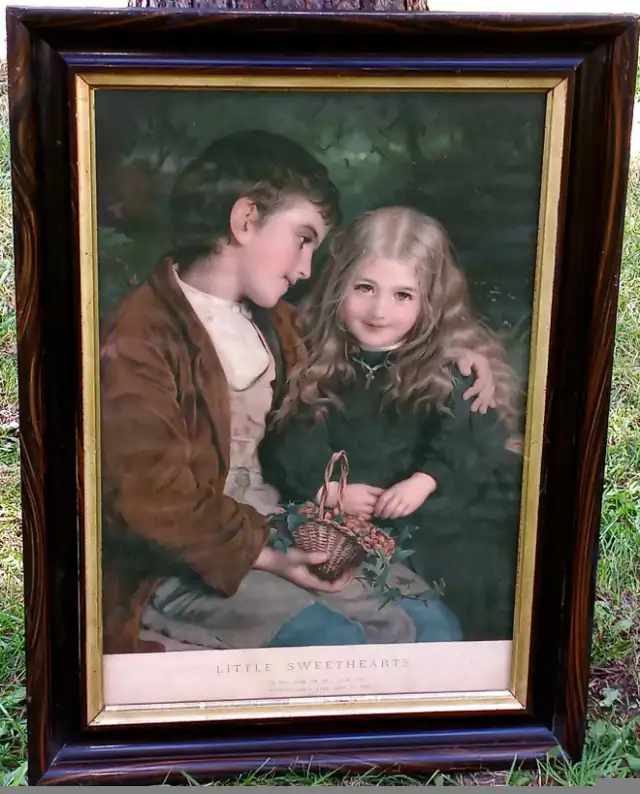 RARE Pears Annual 'Little Sweethearts' Framed Lithograph Print! in Arts & Collectibles in London - Image 11