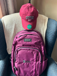 UPEI backpack and cap