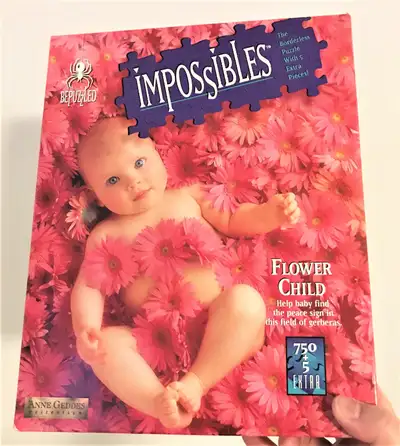 Impossible Borderless 750+ Pieces Puzzle "Flower Child", View more