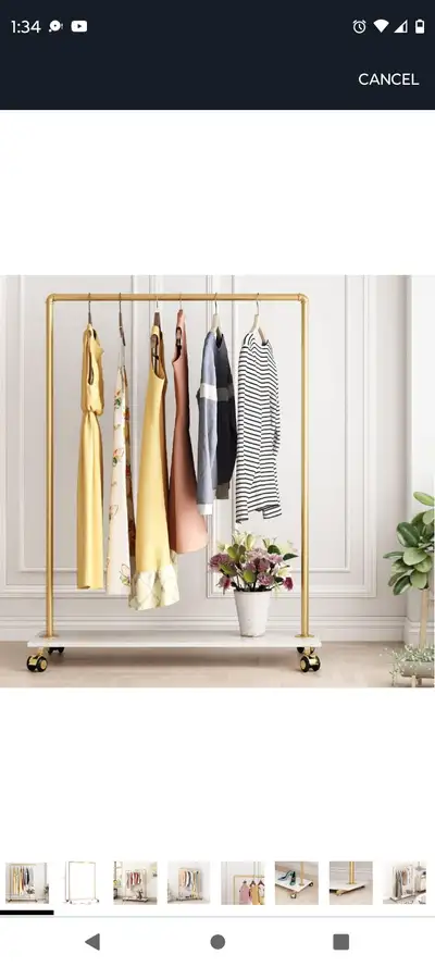New Gold Chic Clothing Rack, View more