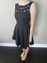 Size M Black Semi-Formal Graduation Dress