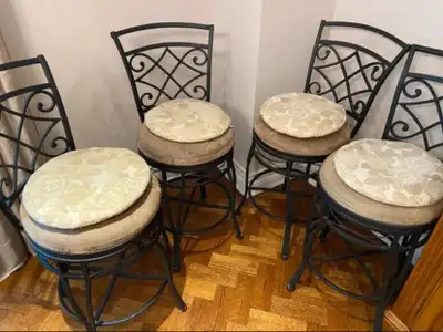 Set of 4 Swivel Bar Stools, View more