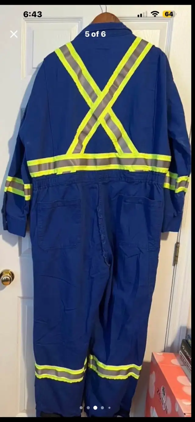 Bulwark FR CAT 2 Coveralls 48R-Brand New-Hi Vis Flame Resistant in Men's in Charlottetown - Image 4