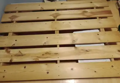 Queen sized futon bed frame, View more