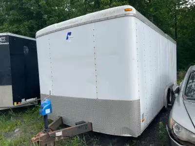 enclosed trailer 8x16 Ramp doors Man door Needs some tlc Port Colberene $6000 obo