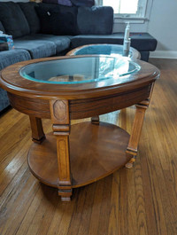 Coffee table and two side tables