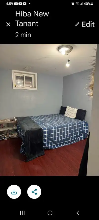 Private room for rent