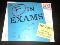 2021 Daily Calendar – For Teachers. F in Exams. Wrong Answers!