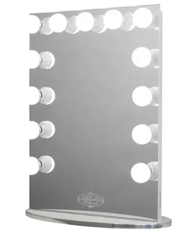 Hollywood Glow XL Vanity Mirror with 12 LED Bulbs Dressing Makeup Mirror Dual Power Outlets Original...